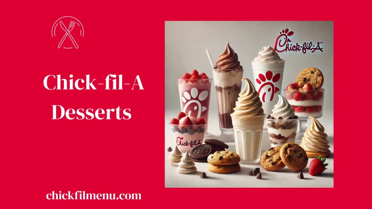 Explore the Chick-fil-A desserts menu with 2025 prices, calories, milkshakes, cookies, ice cream treats, frosted drinks, and sweet favorites for every craving.