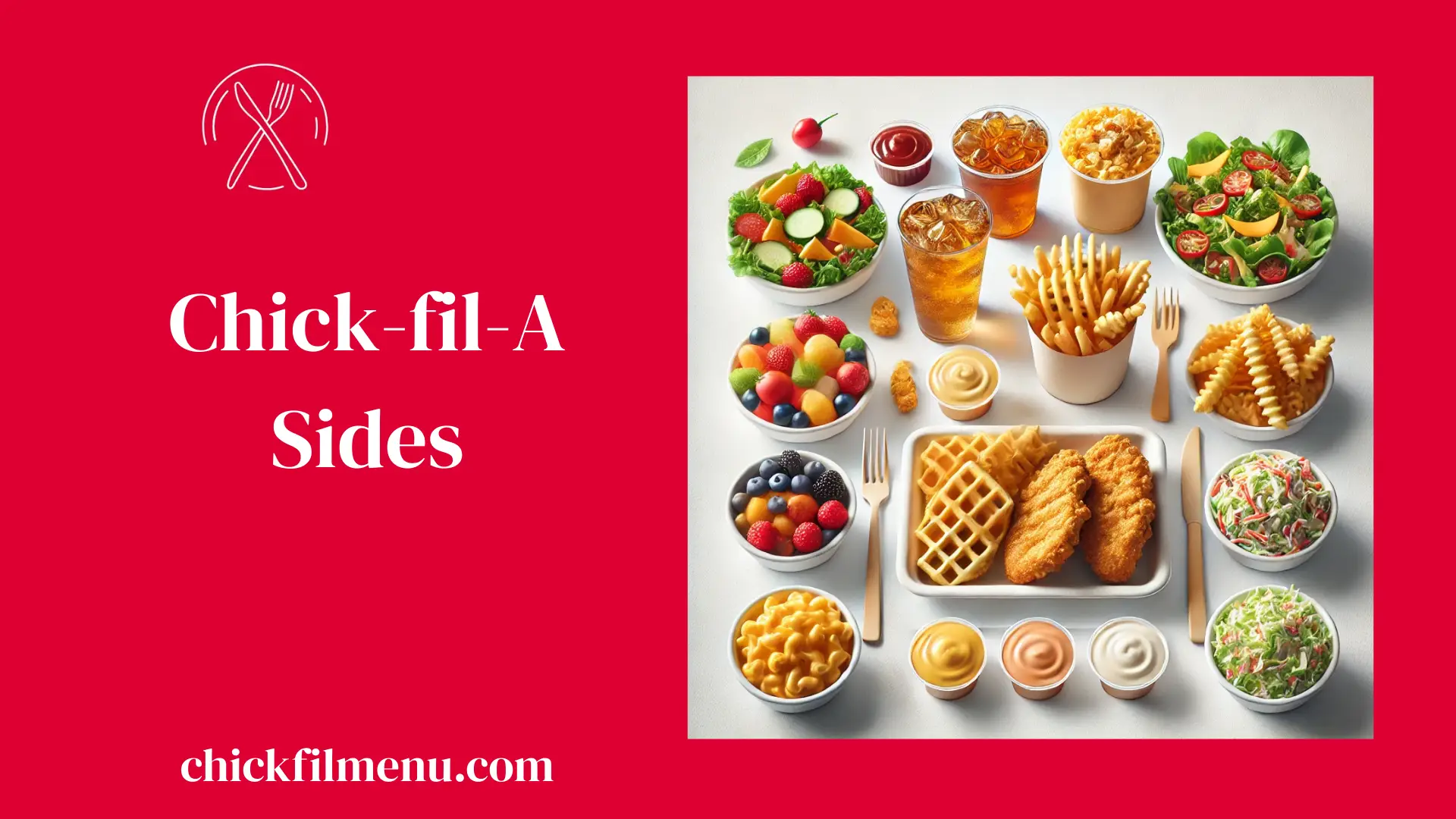 Explore the Chick-fil-A Sides menu with 2025 prices, calories, waffle fries, mac & cheese, fruit cup, soups, and all side options. Find your perfect add-on.