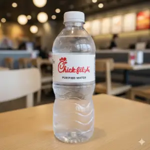 "Chick-fil-A bottled water pure drinking option"
