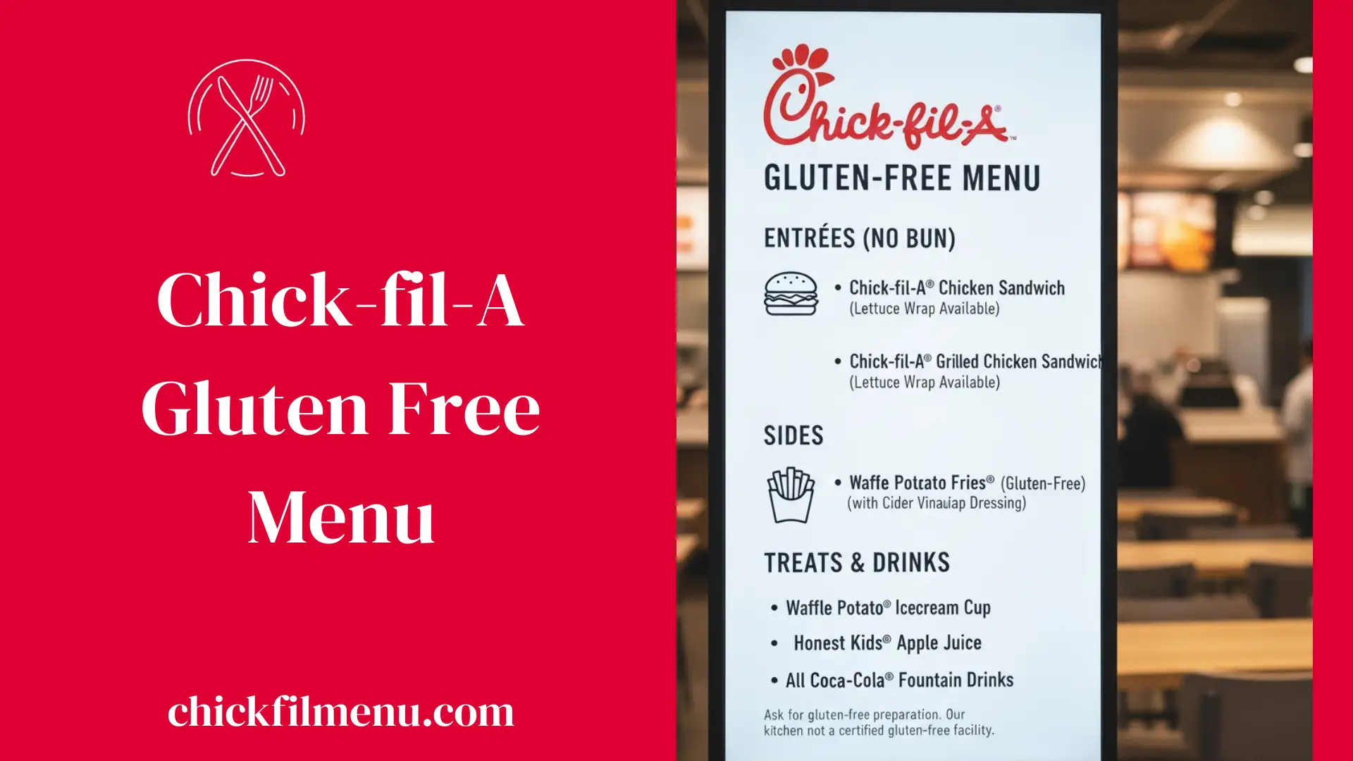 Explore the Chick-fil-A gluten-free menu with 2025 safe food options, sides, drinks, sauces, and allergy-friendly choices. See what’s gluten free before ordering.