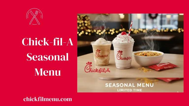 Explore Chick-fil-A’s seasonal menu featuring limited-time shakes, sandwiches, and specialty items. See prices, calories, and must-try seasonal favorites.