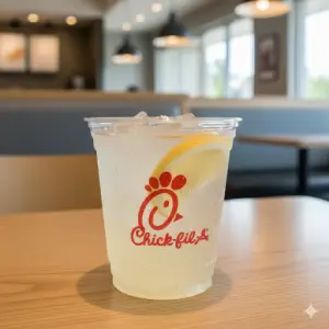 "Chick-fil-A small diet lemonade low sugar drink"