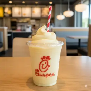 "Chick-fil-A Frosted Lemonade blended with ice cream"