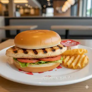 "Chick-fil-A Grilled Chicken Sandwich as a lighter option"