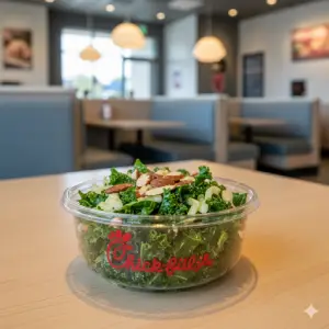 "Chick-fil-A Kale Crunch Side with kale and roasted almonds"