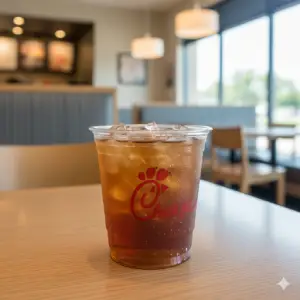 "Chick-fil-A small sweet iced tea southern style"