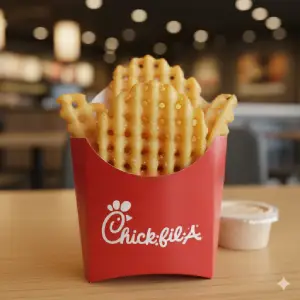 "Chick-fil-A small waffle fries signature crisp-cut style"